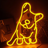 French Bulldog Neon Sign Golden